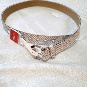 Relic silver sparkle belt